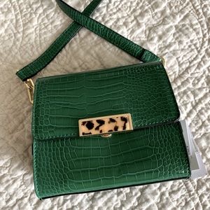 Topshop Chic Crocodile Crossbody Bag